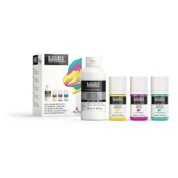 Liquitex Professional Matte Pouring Medium + Soft Body Set