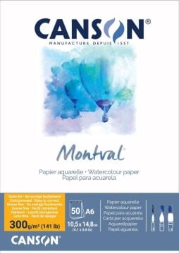 Canson Montval suluboya defteri 50 yaprak A6 300gr