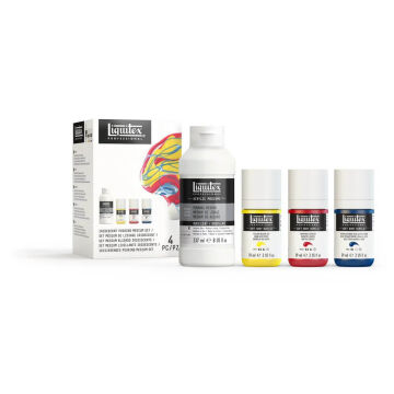 Liquitex Professional Matte Iridescent Pouring Medium + Soft Body Set