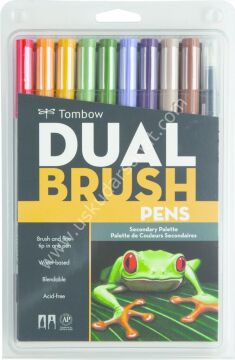 TOMBOW DUAL BRUSH PEN SECONDARY PALETTE 10'LU SET 56168