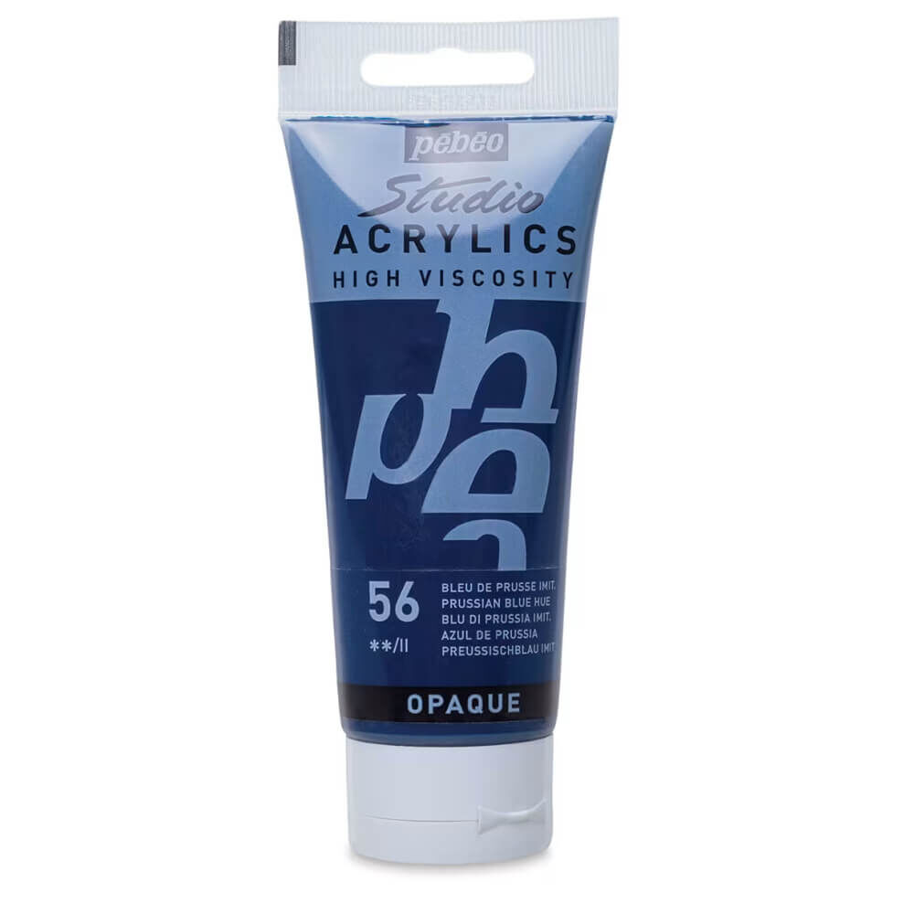 Pebeo Studio Yüksek Viskoziteli Akrilik Boya 100 ml Prussian Blue Hue 56
