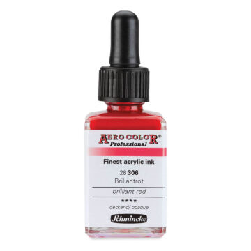 Schmincke Aero Color Profesyonel Akrilik Mürekkep 28 ml Brilliant Red 306